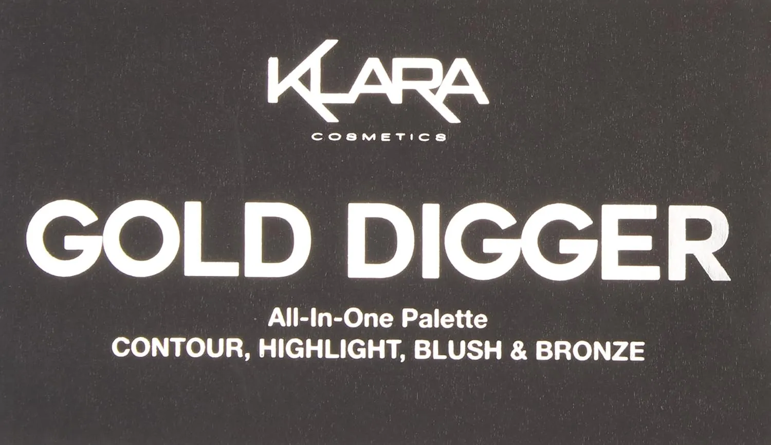 Klara Cosmetics Gold Digger Contour Bronze Blush Highlight Long Lasting Full 100% Color Pigment All In One Palette