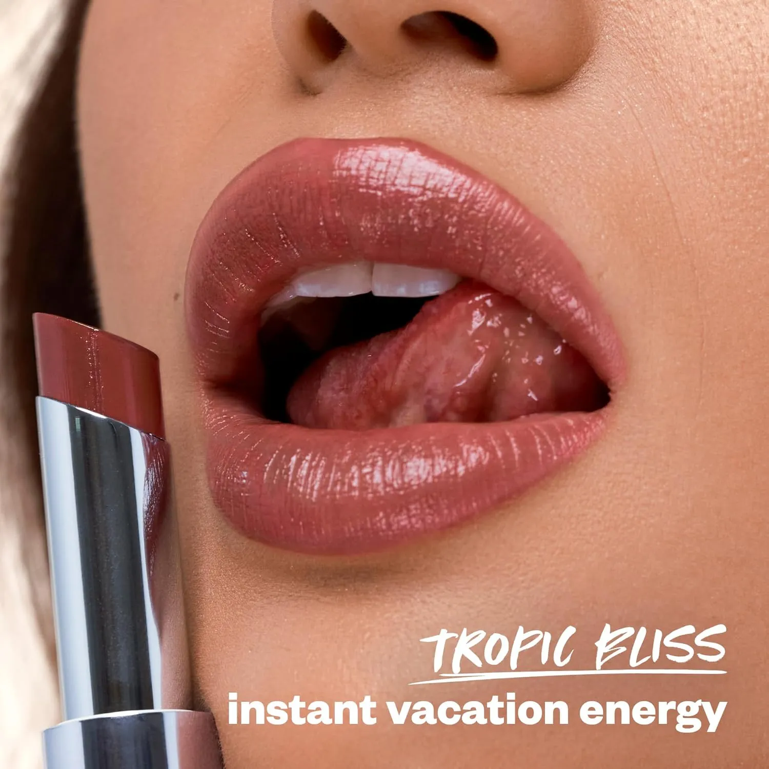 Kosas Wet Stick Moisturizing Shiny Sheer Lipstick with Ceramides, Hyaluronic acid, Peptides and Mango Butter - Soothes, Softens, and Moisturizes Lips – Tropic Bliss