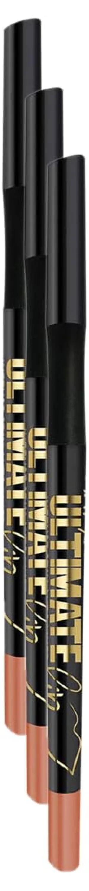 L.A. Girl Ultimate Intense Stay Auto Lipliner, Forever Bare, 0.01 oz.,Brown,GP341 (Pack of 3)