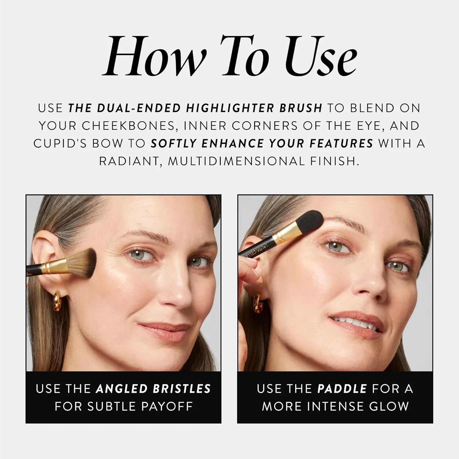 LAURA GELLER NEW YORK Baked Marbleized Highlighter, Prosecco - Radiance Enhancing Makeup - Powder Highlighter Face Makeup