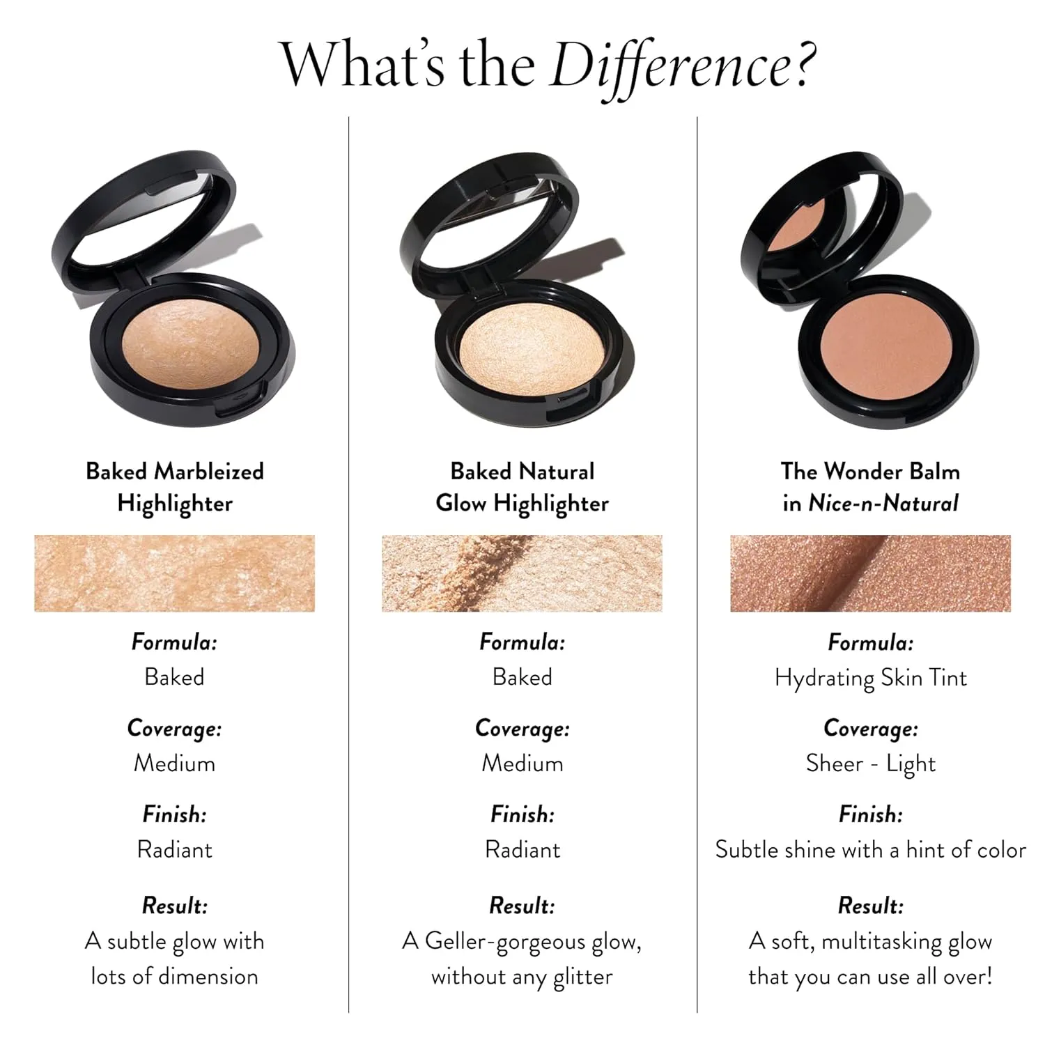 LAURA GELLER NEW YORK Baked Marbleized Highlighter, Prosecco - Radiance Enhancing Makeup - Powder Highlighter Face Makeup