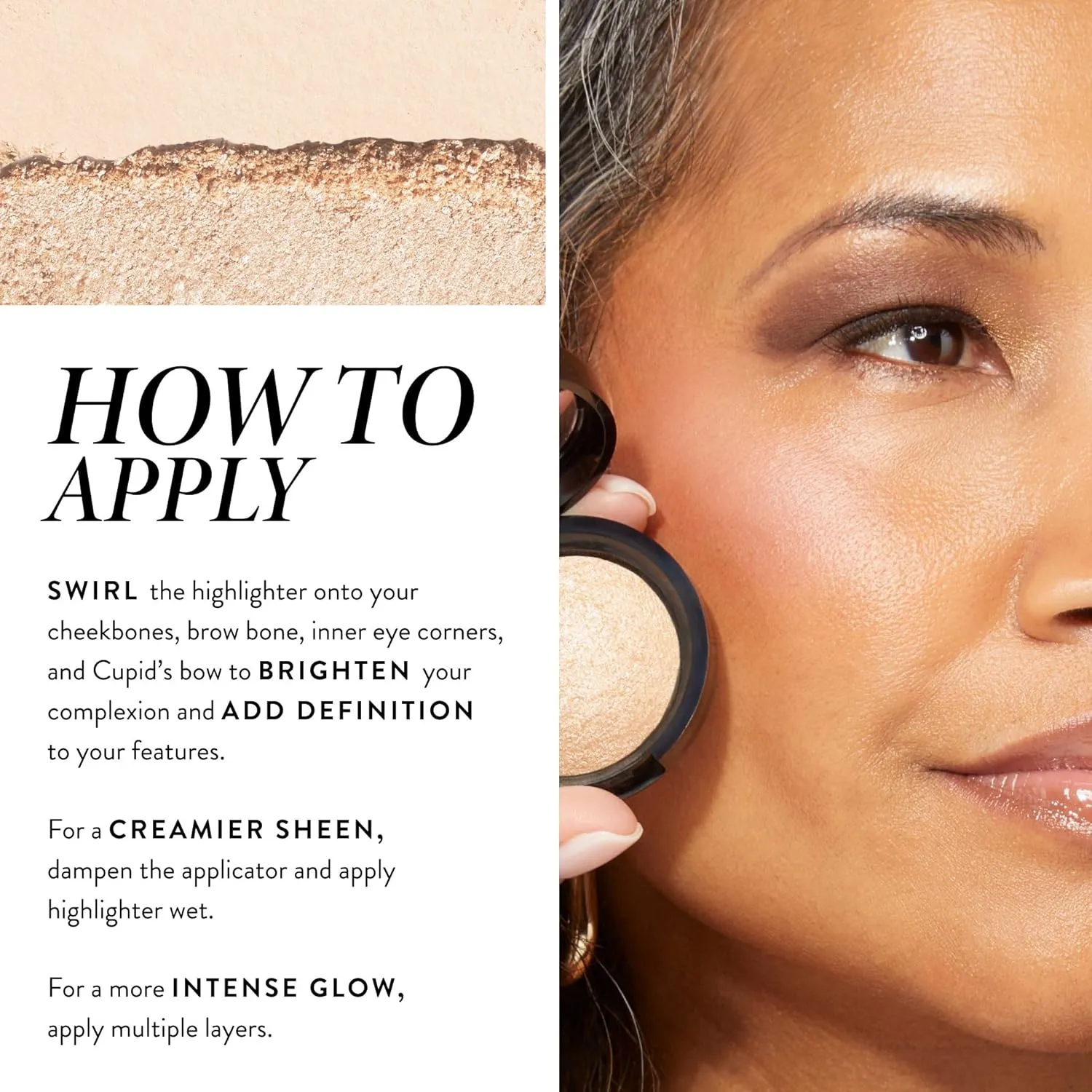LAURA GELLER NEW YORK Baked Natural Glow Highlighter Radiance Enhancing Makeup, French Vanilla