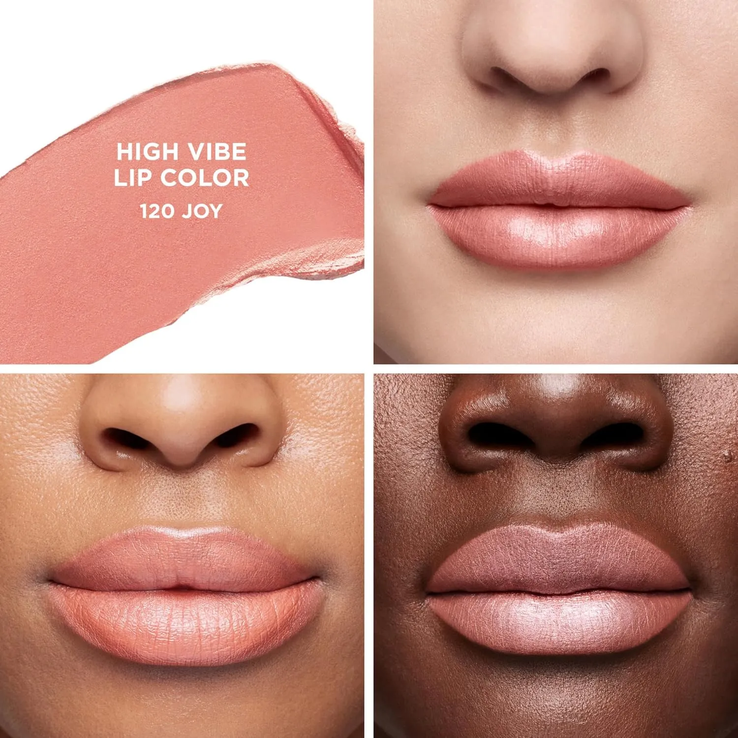 Laura Mercier High Vibe Lip Color, 6HR Long Lasting Lipstick, Lightweight and Comfortable Smooth Wear, Non-Drying, Hydrating, Luminous Shine