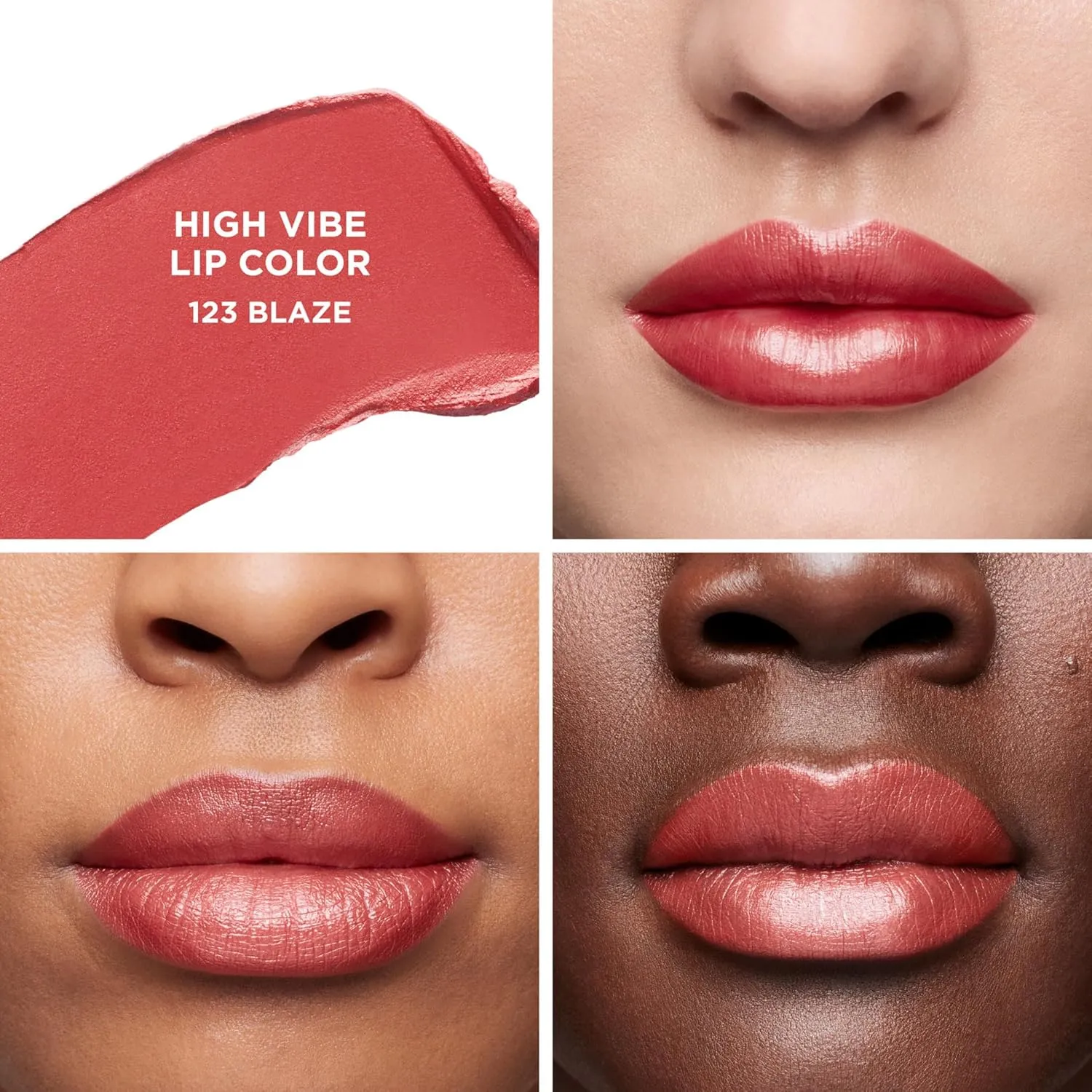Laura Mercier High Vibe Lip Color, 6HR Long Lasting Lipstick, Lightweight and Comfortable Smooth Wear, Non-Drying, Hydrating, Luminous Shine