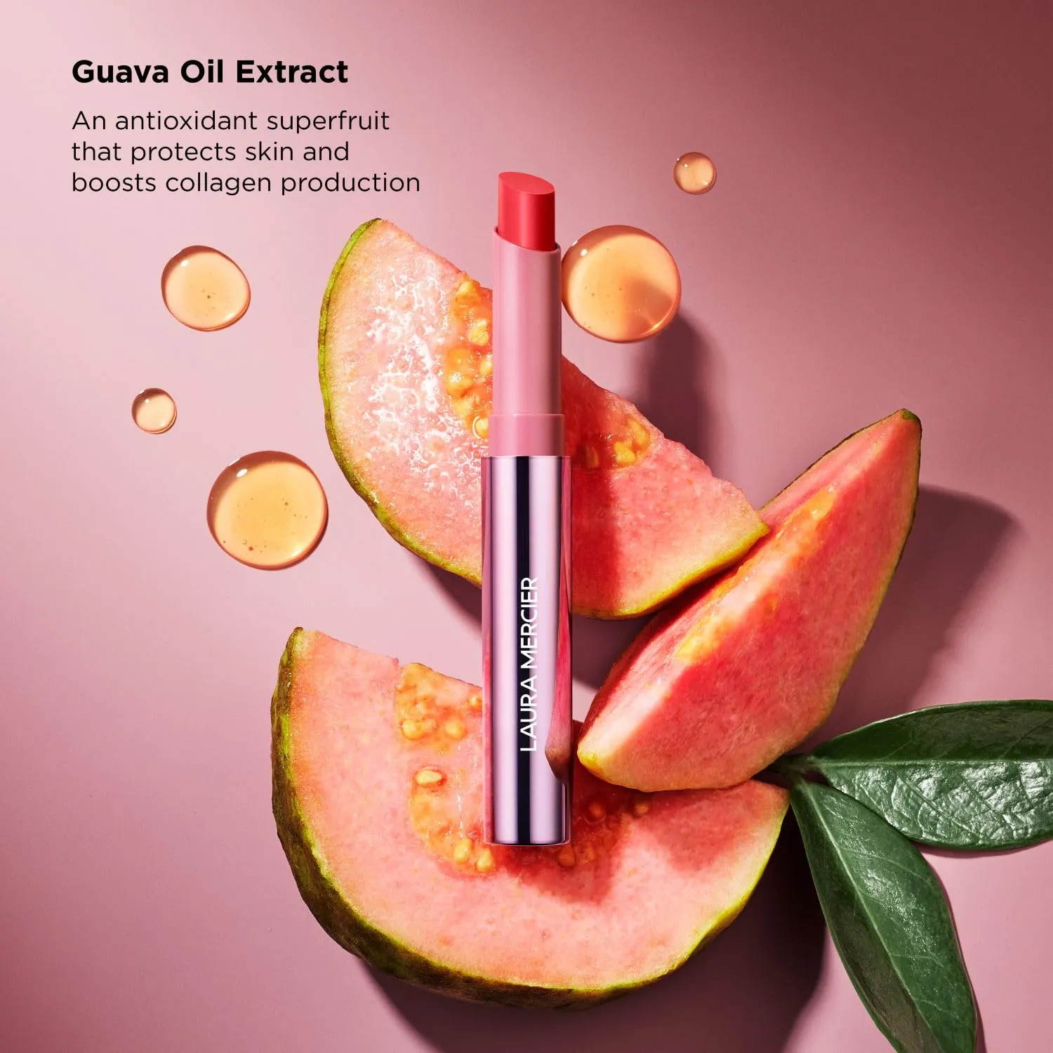 Laura Mercier High Vibe Lip Color, 6HR Long Lasting Lipstick, Lightweight and Comfortable Smooth Wear, Non-Drying, Hydrating, Luminous Shine
