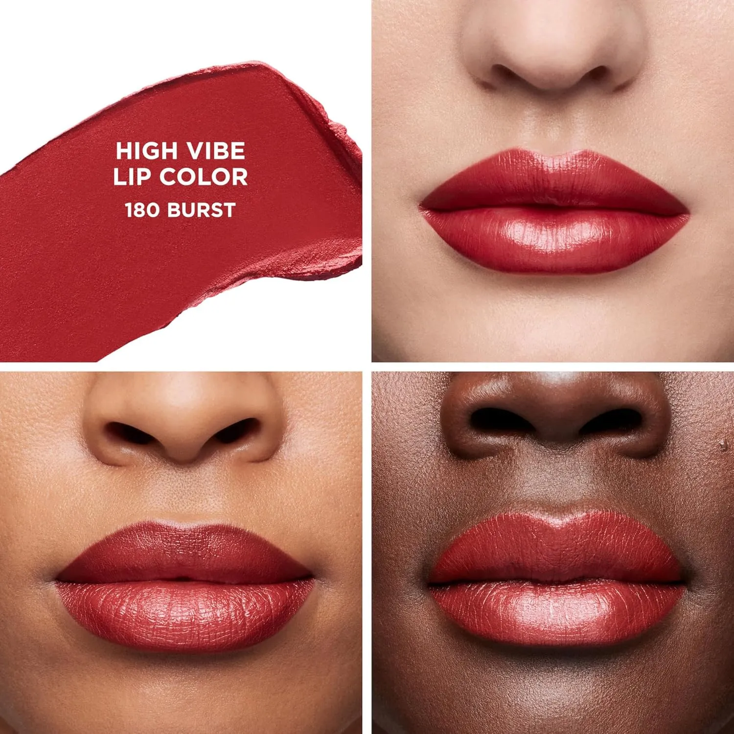 Laura Mercier High Vibe Lip Color, 6HR Long Lasting Lipstick, Lightweight and Comfortable Smooth Wear, Non-Drying, Hydrating, Luminous Shine