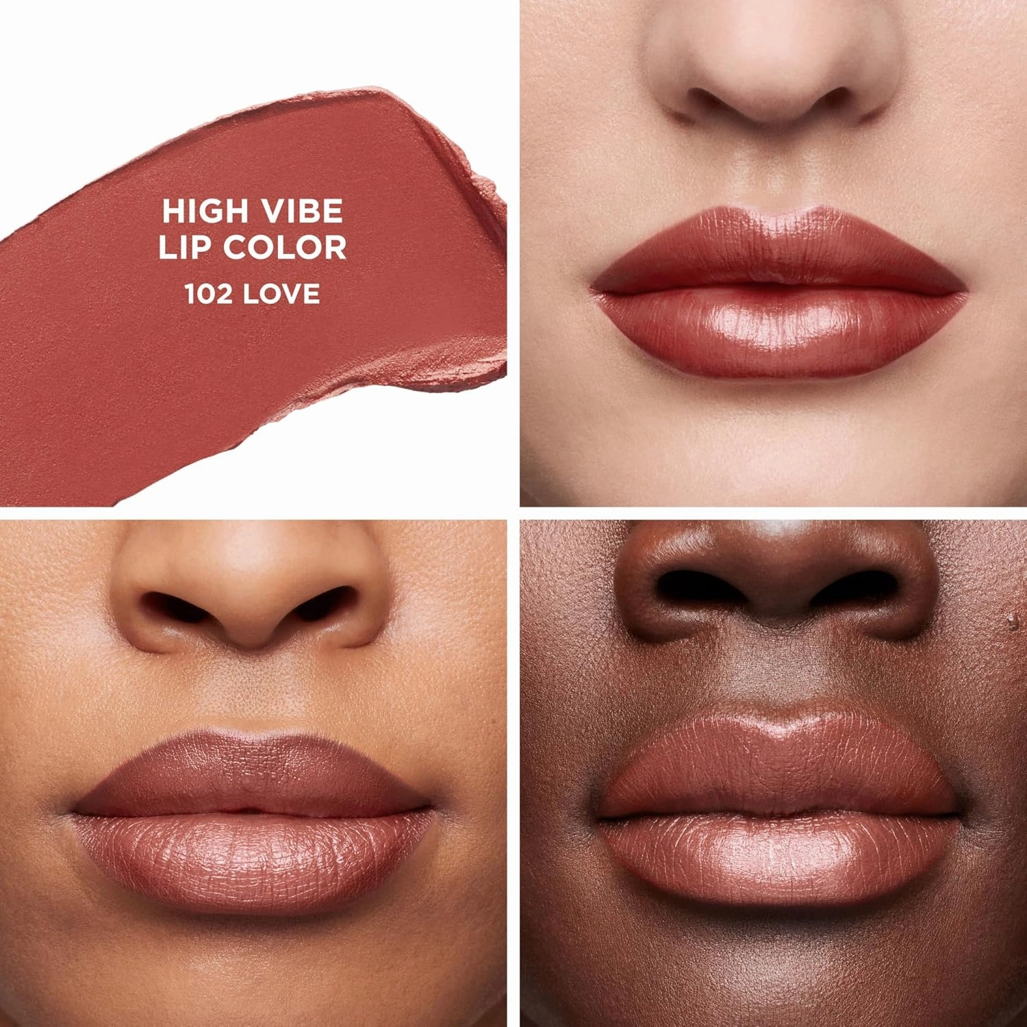 Laura Mercier High Vibe Lip Color, 6HR Long Lasting Lipstick, Lightweight and Comfortable Smooth Wear, Non-Drying, Hydrating, Luminous Shine