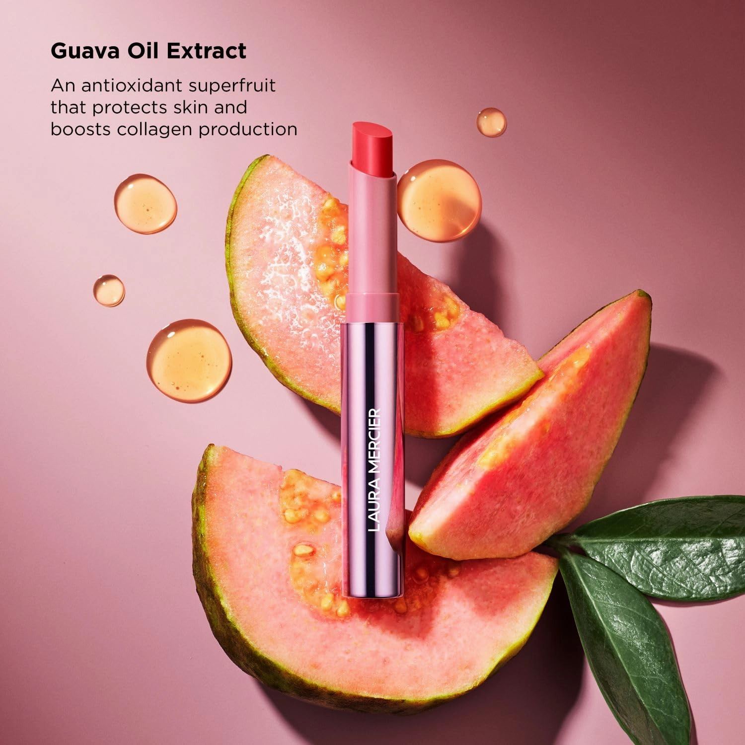Laura Mercier High Vibe Lip Color, 6HR Long Lasting Lipstick, Lightweight and Comfortable Smooth Wear, Non-Drying, Hydrating, Luminous Shine