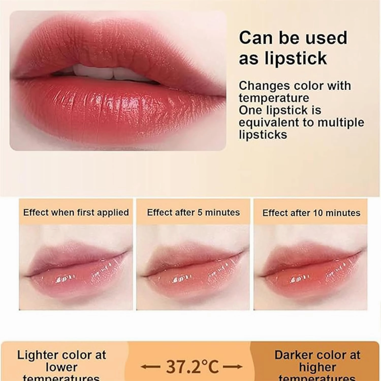 Levora Color Changing Lipstick,Bymolia Color Changing Lipstick Gold Foil, Long Lasting 24 Hours,Moisturizing Glossy Shine Lip Gloss (3pc)