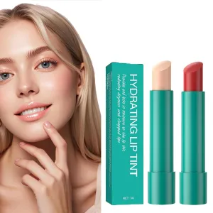 Lip Tint Hydrating, Thrives Sheer Strength Hydrating Lipstick, Natural Ingredients Powerful Moisturizing Lipstick, Strong Watery Tinted Lip Balm, Non-Sticky Cup Long-Lasting Lipgloss (A B)