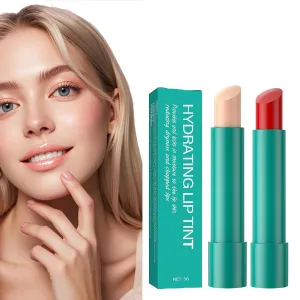 Lip Tint Hydrating, Thrives Sheer Strength Hydrating Lipstick, Natural Ingredients Powerful Moisturizing Lipstick, Strong Watery Tinted Lip Balm, Non-Sticky Cup Long-Lasting Lipgloss (A D)