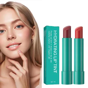 Lip Tint Hydrating, Thrives Sheer Strength Hydrating Lipstick, Natural Ingredients Powerful Moisturizing Lipstick, Strong Watery Tinted Lip Balm, Non-Sticky Cup Long-Lasting Lipgloss (B F)