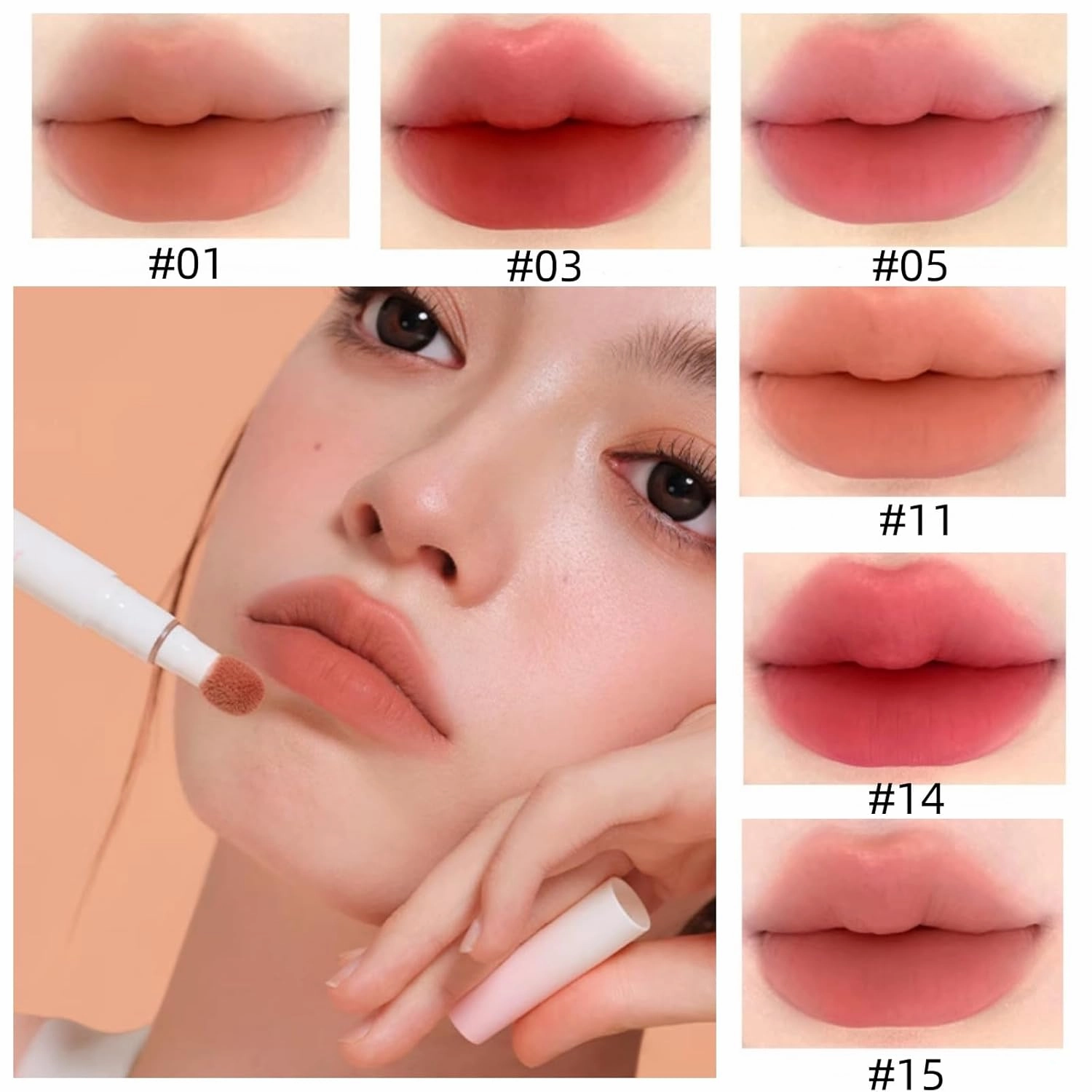 Lip Cushion, Cushion Lip Powder Cream, 2 In 1 Lipstick And Cushion Foundation, Long Lasting And Moisturizes Air Cushion Lip & Cheek Cream For Face Makeup Kit (Color 05)