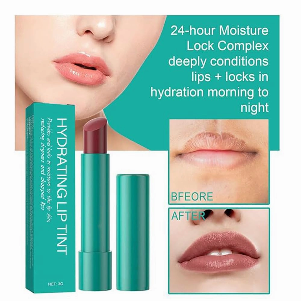 Lip Tint Hydrating, Thrives Sheer Strength Hydrating Lipstick, Natural Ingredients Powerful Moisturizing Lipstick, Strong Watery Tinted Lip Balm, Non-Sticky Cup Long-Lasting Lipgloss (B C)
