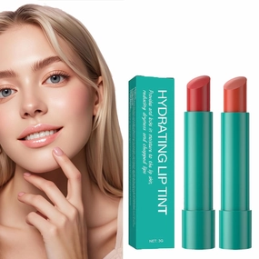 Lip Tint Hydrating, Thrives Sheer Strength Hydrating Lipstick, Natural Ingredients Powerful Moisturizing Lipstick, Strong Watery Tinted Lip Balm, Non-Sticky Cup Long-Lasting Lipgloss (B C)