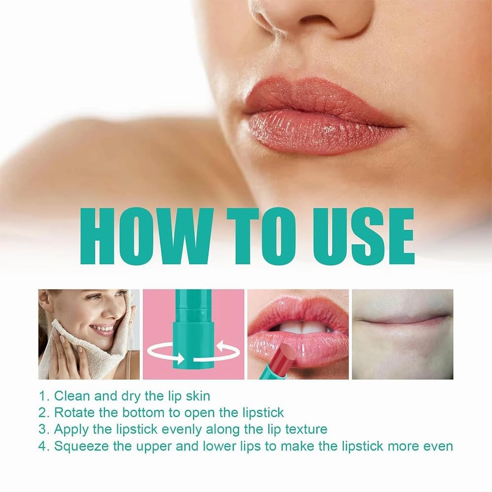 Lip Tint Hydrating, Thrives Sheer Strength Hydrating Lipstick, Natural Ingredients Powerful Moisturizing Lipstick, Strong Watery Tinted Lip Balm, Non-Sticky Cup Long-Lasting Lipgloss (B C)
