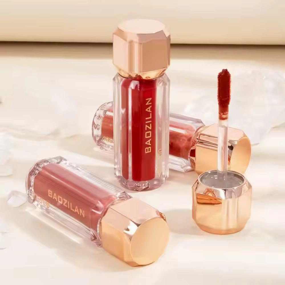 lipgloss Velvet Lip Glaze Vegan Silky Soft Plump Fruit Matte Lip Gloss (cinnamon peach, M)