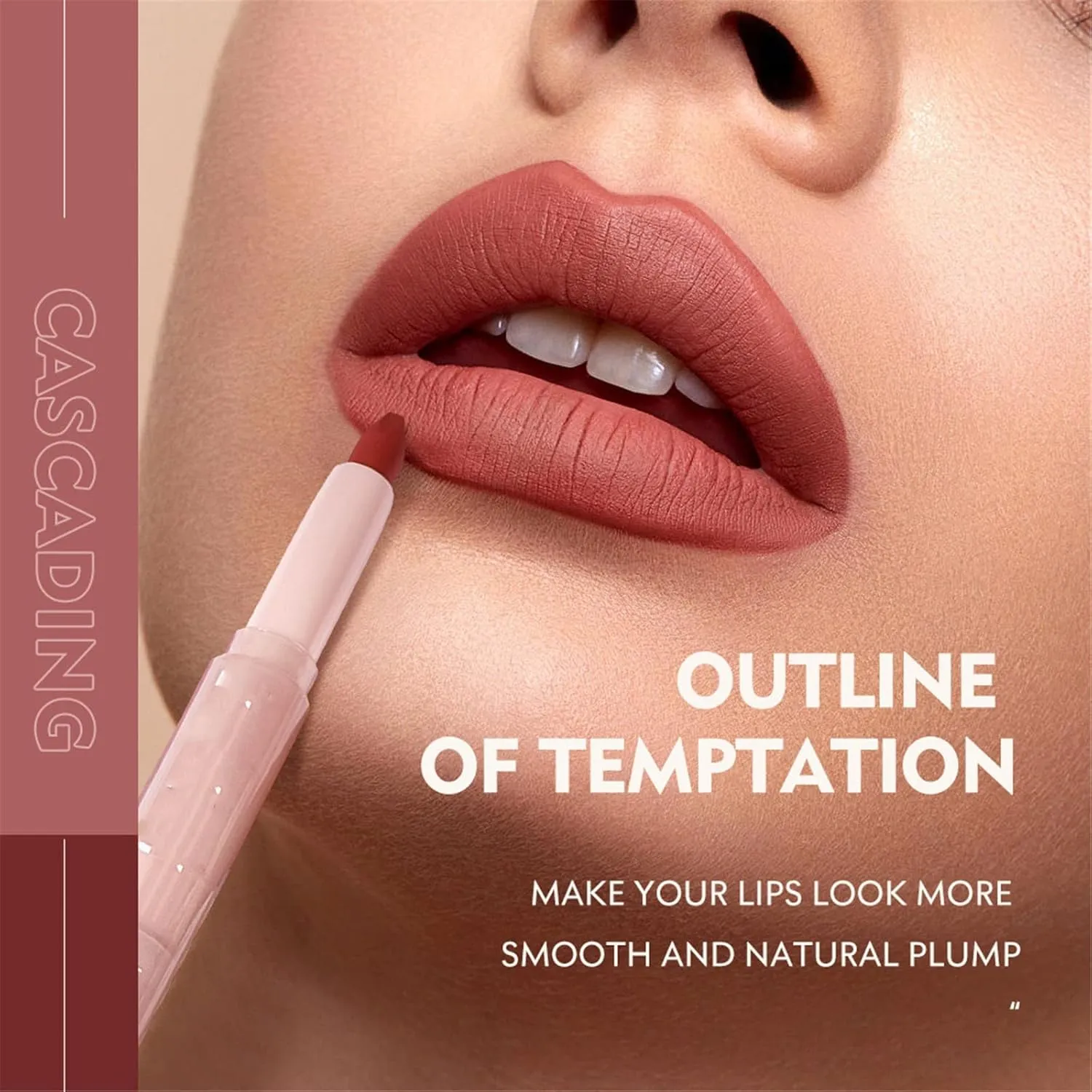 Lipstick For Women Makeup Setting Liquid Lip Multi Color Mouth Red Lipstick Non Fading Double Head Lipstick Lipliner For Girl Or Women Bronze