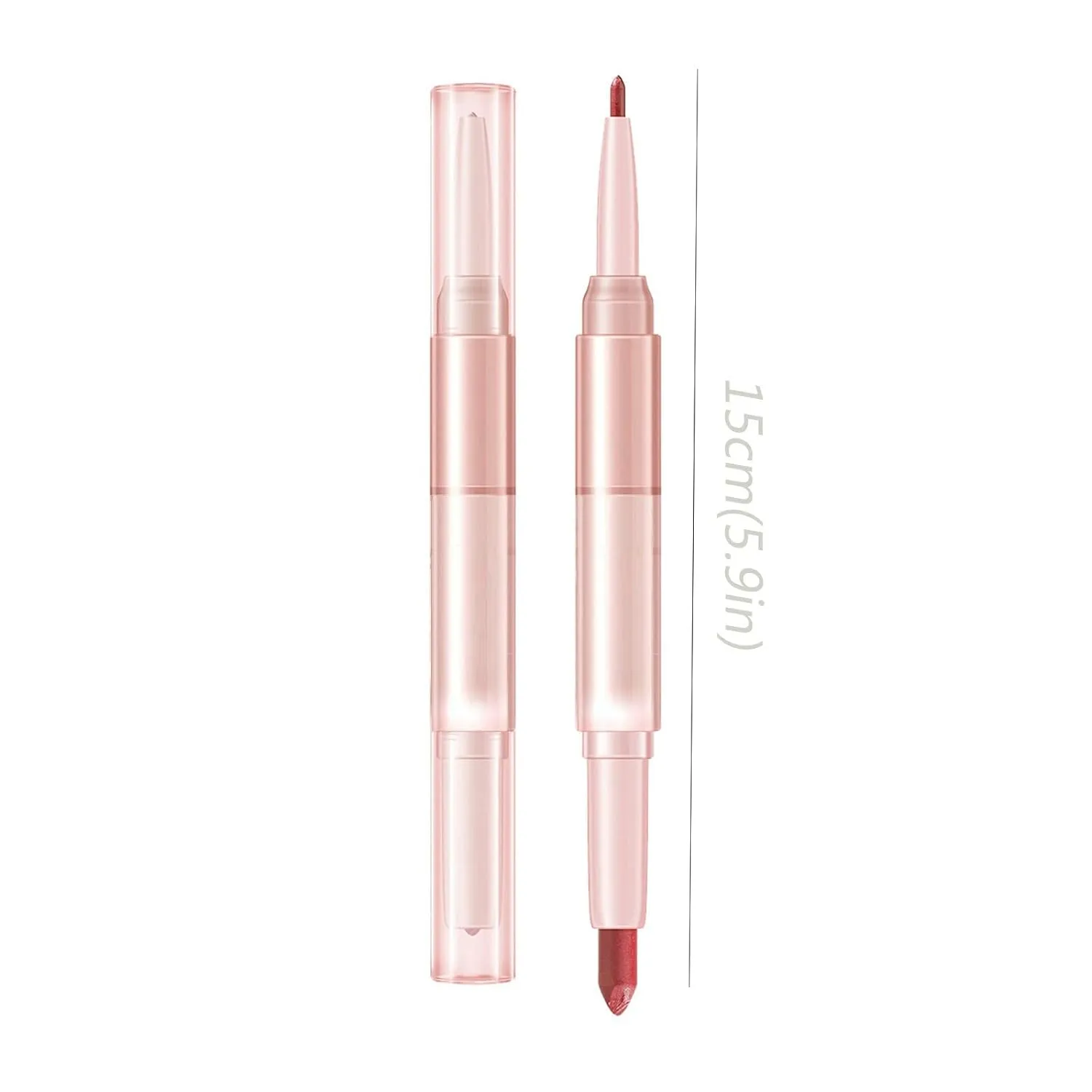 Lipstick For Women Makeup Setting Liquid Lip Multi Color Mouth Red Lipstick Non Fading Double Head Lipstick Lipliner For Girl Or Women Bronze