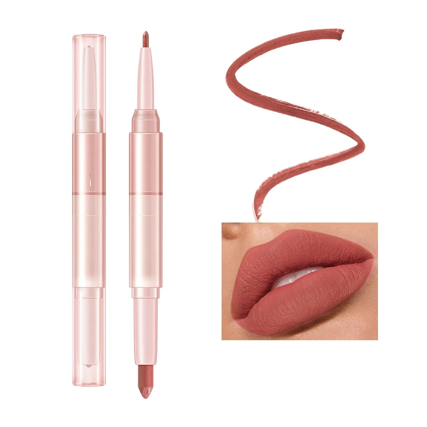 Lipstick For Women Makeup Setting Liquid Lip Multi Color Mouth Red Lipstick Non Fading Double Head Lipstick Lipliner For Girl Or Women Camouflage