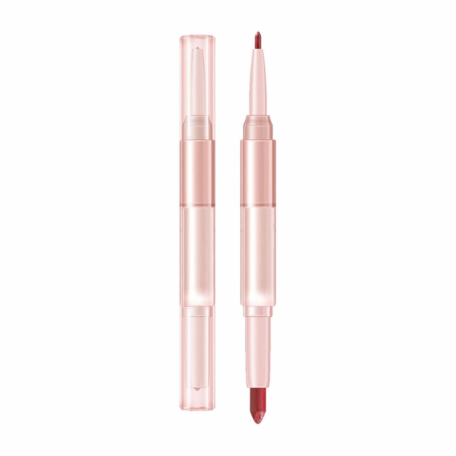 Lipstick For Women Makeup Setting Liquid Lip Multi Color Mouth Red Lipstick Non Fading Double Head Lipstick Lipliner For Girl Or Women Hot Pink
