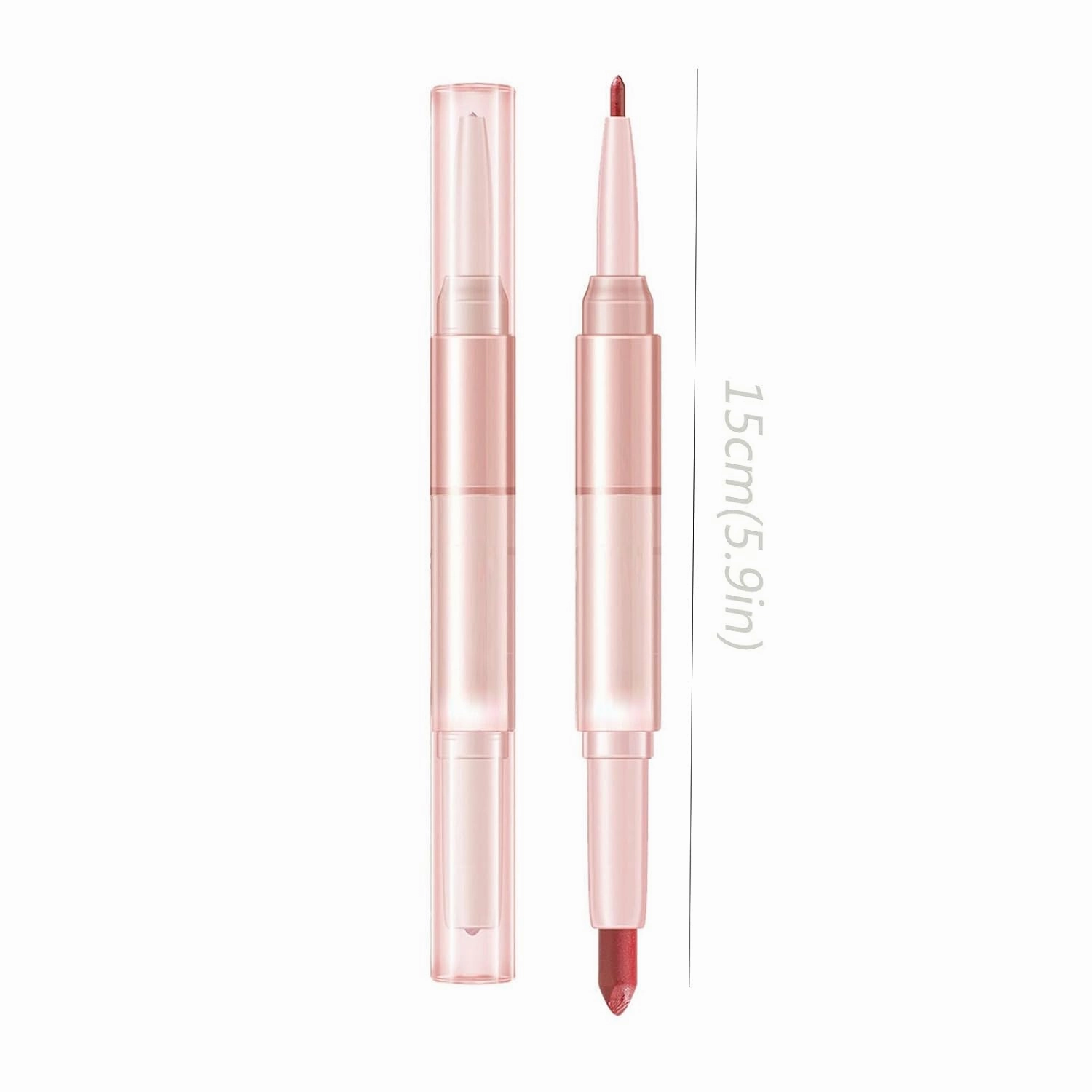 Lipstick For Women Makeup Setting Liquid Lip Multi Color Mouth Red Lipstick Non Fading Double Head Lipstick Lipliner For Girl Or Women Hot Pink
