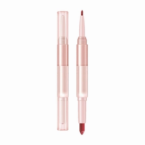 Lipstick For Women Makeup Setting Liquid Lip Multi Color Mouth Red Lipstick Non Fading Double Head Lipstick Lipliner For Girl Or Women Hot Pink