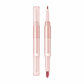 Lipstick For Women Makeup Setting Liquid Lip Multi Color Mouth Red Lipstick Non Fading Double Head Lipstick Lipliner For Girl Or Women Rose Gold