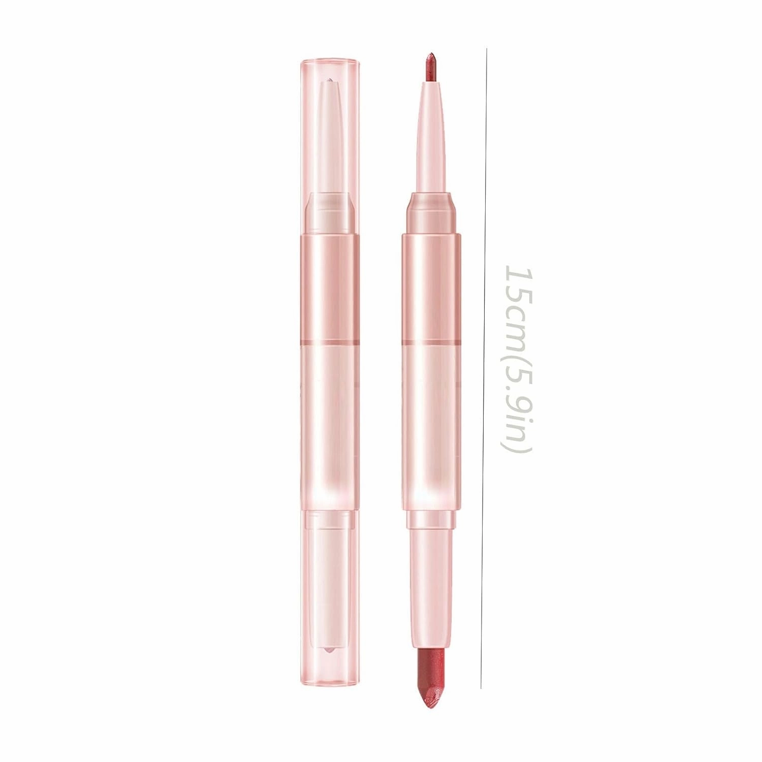 Lipstick For Women Makeup Setting Liquid Lip Multi Color Mouth Red Lipstick Non Fading Double Head Lipstick Lipliner For Girl Or Women Rose Gold