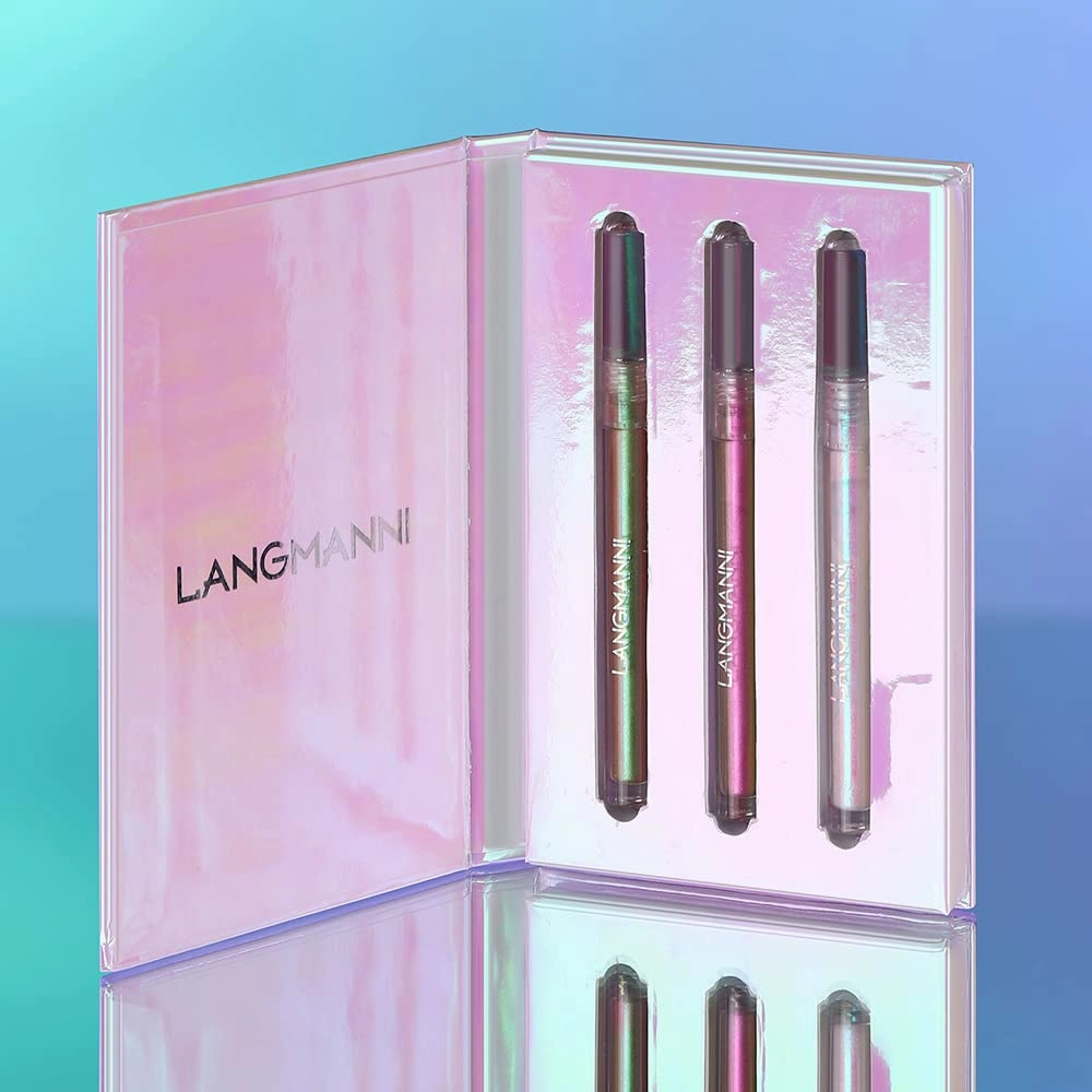Liquid Eyeshadow Brightens Three Sets Of Eye Shadow Sets, Eye Brightener Pencil Stick Glitter Eye Shadow, Highly Pigmented Longer Lasting With No Creasing, Purple