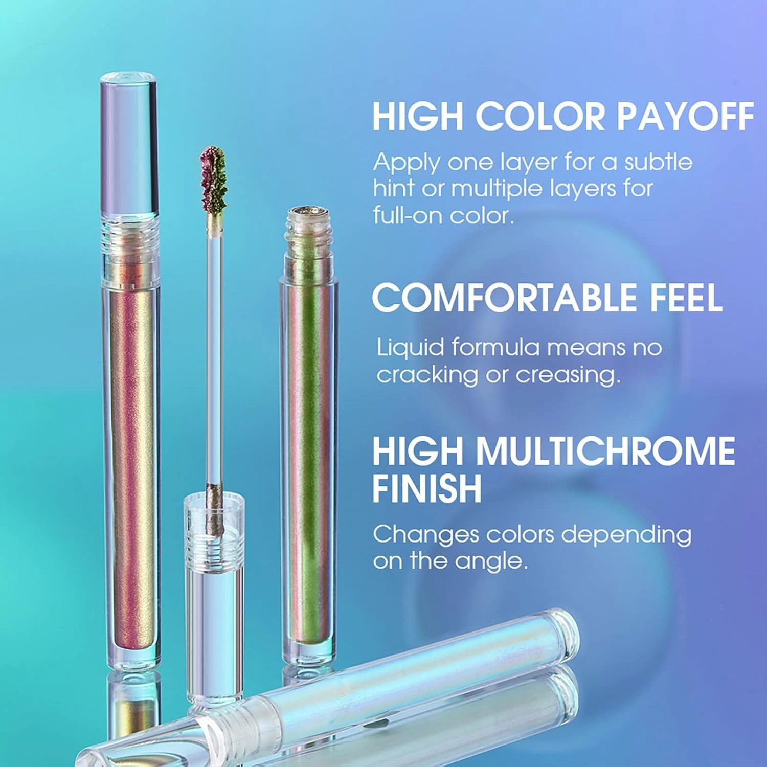 Liquid Eyeshadow Brightens Three Sets Of Eye Shadow Sets, Eye Brightener Pencil Stick Glitter Eye Shadow, Highly Pigmented Longer Lasting With No Creasing, Purple