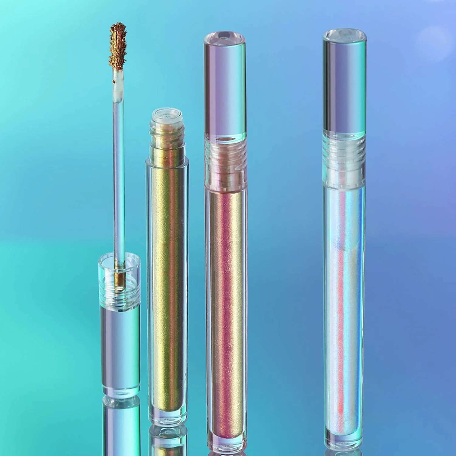Liquid Eyeshadow Brightens Three Sets Of Eye Shadow Sets, Eye Brightener Pencil Stick Glitter Eye Shadow, Highly Pigmented Longer Lasting With No Creasing, Purple