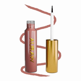 Liquid Lip Liner – Long-Lasting, Creamy Matte, Smudge-resistant, water resistant, No Sharpening, Precise Brush Tip, Vegan, Chocolate Dark Brown (Spirit(Deep neutral pink))