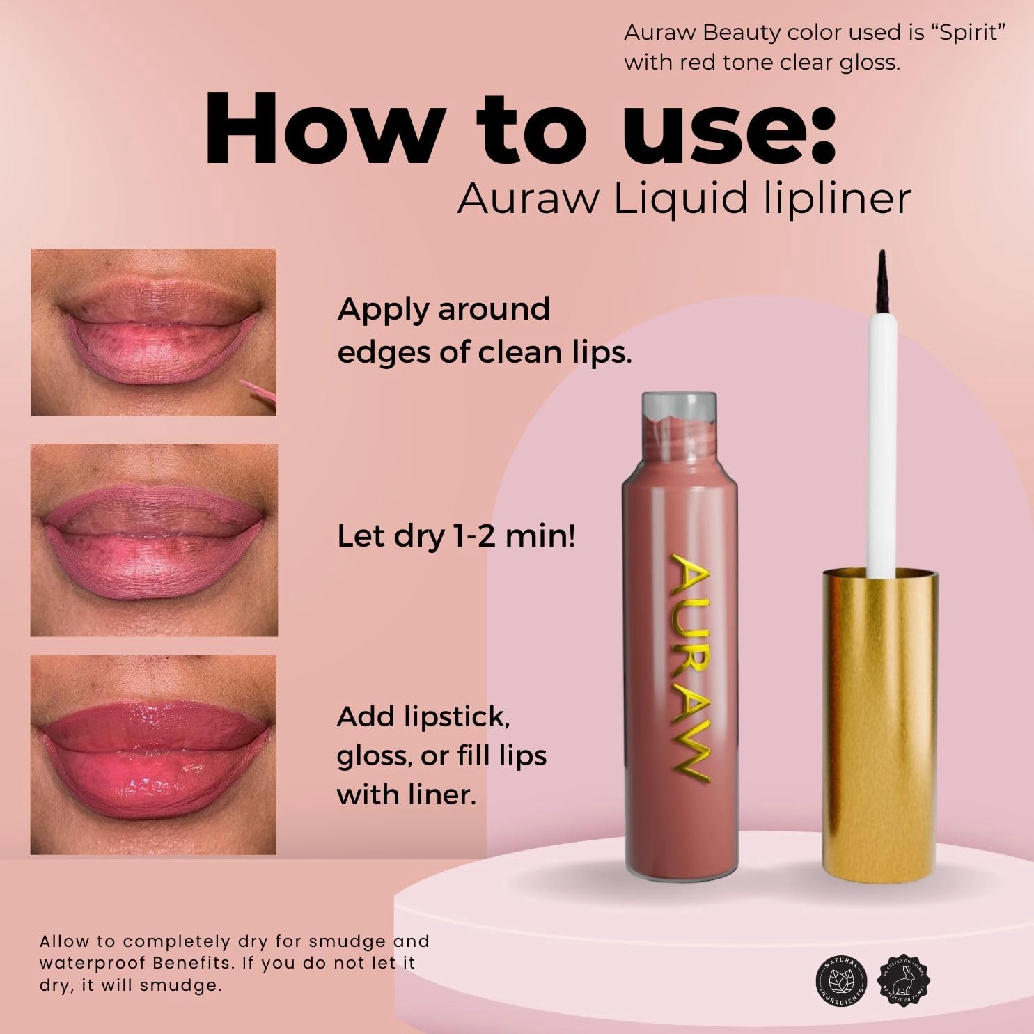 Liquid Lip Liner – Long-Lasting, Creamy Matte, Smudge-resistant, water resistant, No Sharpening, Precise Brush Tip, Vegan, Chocolate Dark Brown (Zen (Neutral Pink))