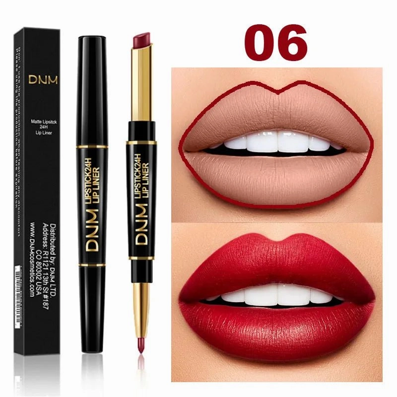 Long-Lasting Dark Red Lip Liner Pencil | Waterproof & Smudge-Proof