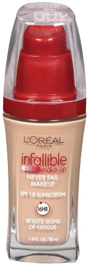 L'oreal Infallible Advanced Never Fail Makeup, Natural Beige, 1-Fluid Ounce