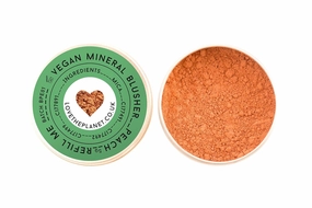 Love the Planet Vegan Mineral Blusher Shade Peach in Refillable Tin
