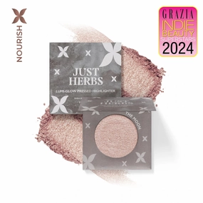 Lumi-glow Pressed Highlighter with Shea Butter and Amla - The Moon