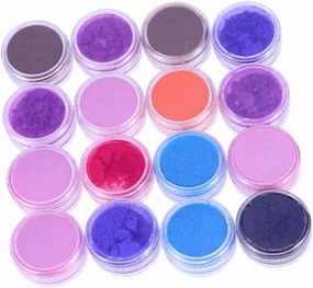 Lurrose 3sets DIY Makeup Glitter Powder Set White Craft Glitter for Eyeshadow Face Nail Art Highlighter (Random Colors) 16pcs*3