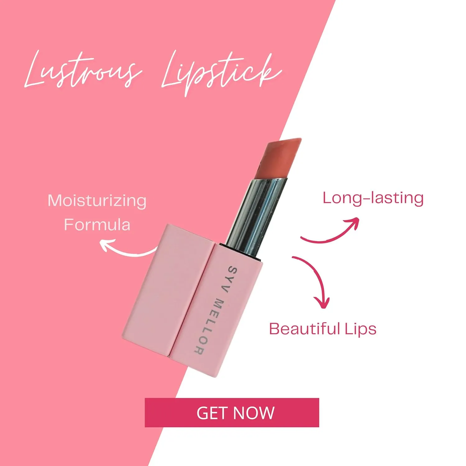 Lustrous Lipstick for women- High Impact Lip Color, Moisturising Creamy Formula, Long Lasting Instant Shine, Waterproof, Hydrating Lipstick for Glowing Lips, Elegant & Bold Lip Makeup, Mala