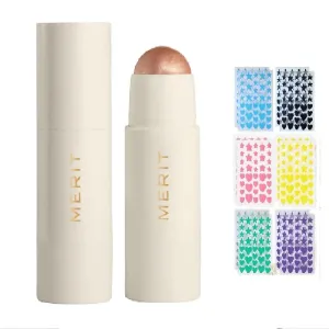 M Day Glow Dewy Highlighting Balm Bounce (0.7 oz / 5 g)   Bonus Acne Patch (36 Pieces)