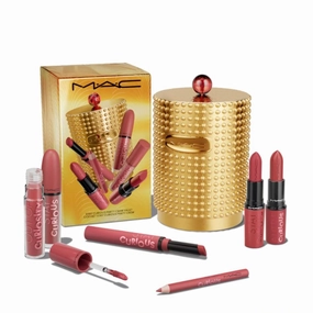 M.A.C Cosmetics Limited Edition Stay Curious Party Crew Vault - 4 Lipsticks - Lipgloss and Lip Pencil