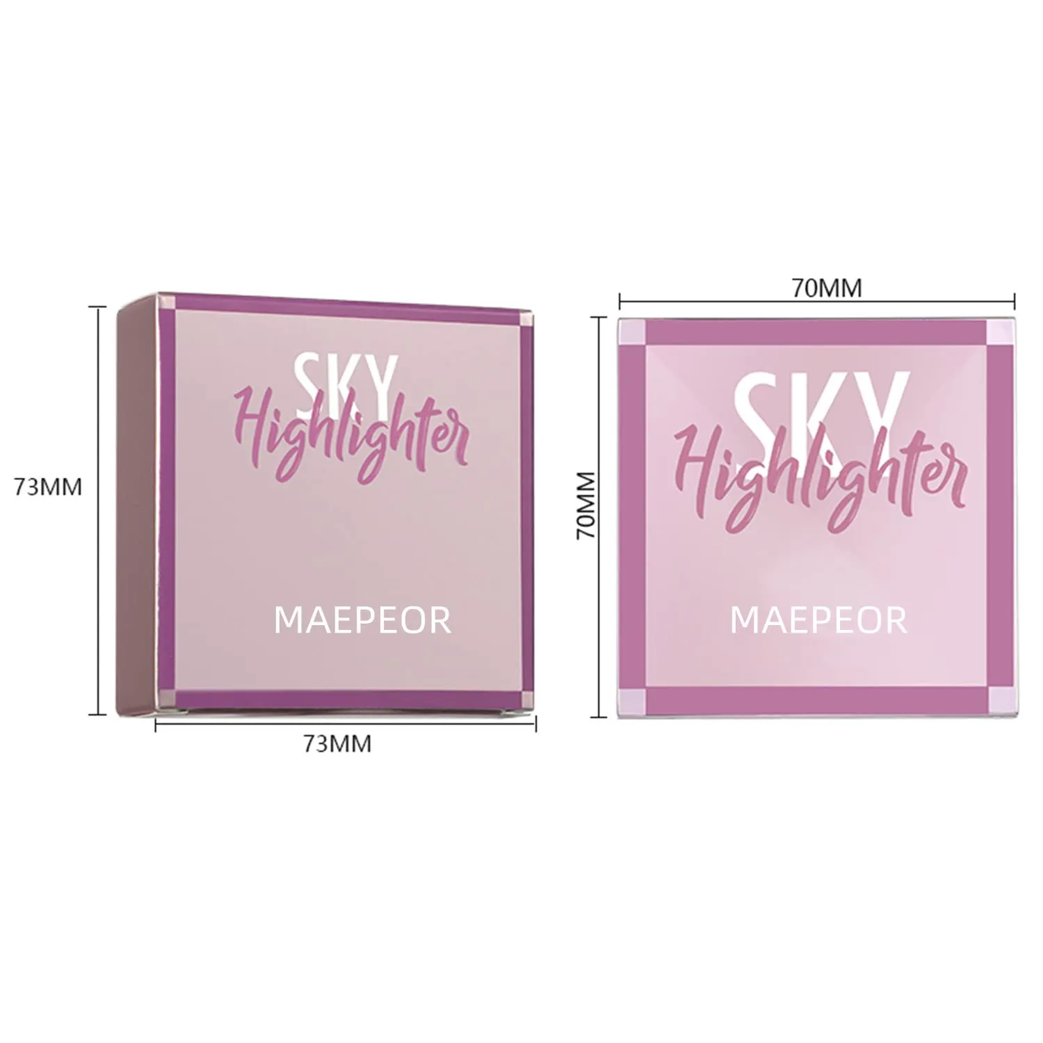 MAEPEOR Face Highlighter Palette 8 Colors Shimmer Glitter Pearl Highlighter Powder Sparkly Diamond Highlighting Palette for Face Cheek (04 Ginger Color)