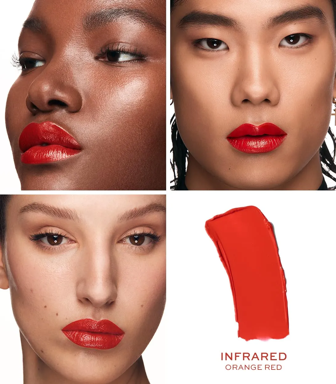 MAKE Beauty Cream Supreme Long-Lasting Lipstick. High Impact Hydrating Lip Color with Emollient Moisturizing Formula. Creamy Semi-Glossy Lipstick - Shade, Infrared