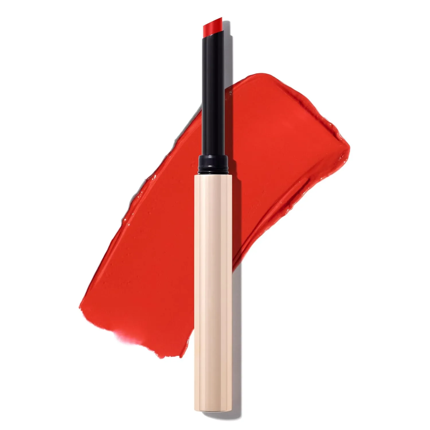 MAKE Beauty Cream Supreme Long-Lasting Lipstick. High Impact Hydrating Lip Color with Emollient Moisturizing Formula. Creamy Semi-Glossy Lipstick - Shade, Infrared