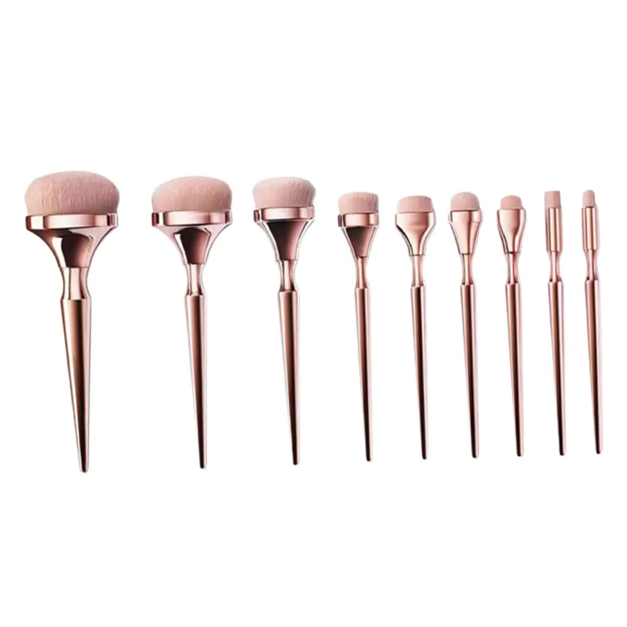 Makeup Brush Set for Women 9pcs Makeup Brushes Kit Face Beauty Tools Portable