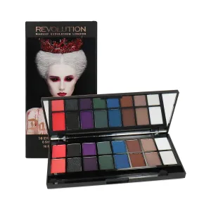 Makeup Revolution London Dark Reign 16 Eyeshadow Palette - 8 Shimmer Shades and 8 Matte Eyeshadow Pigments