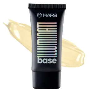 MA..RS/Illuminati Base Dewy Primer with Highlighter | Glowy Dewy Primer for Face Makeup | Natural Finish (45ml) (GOLD)