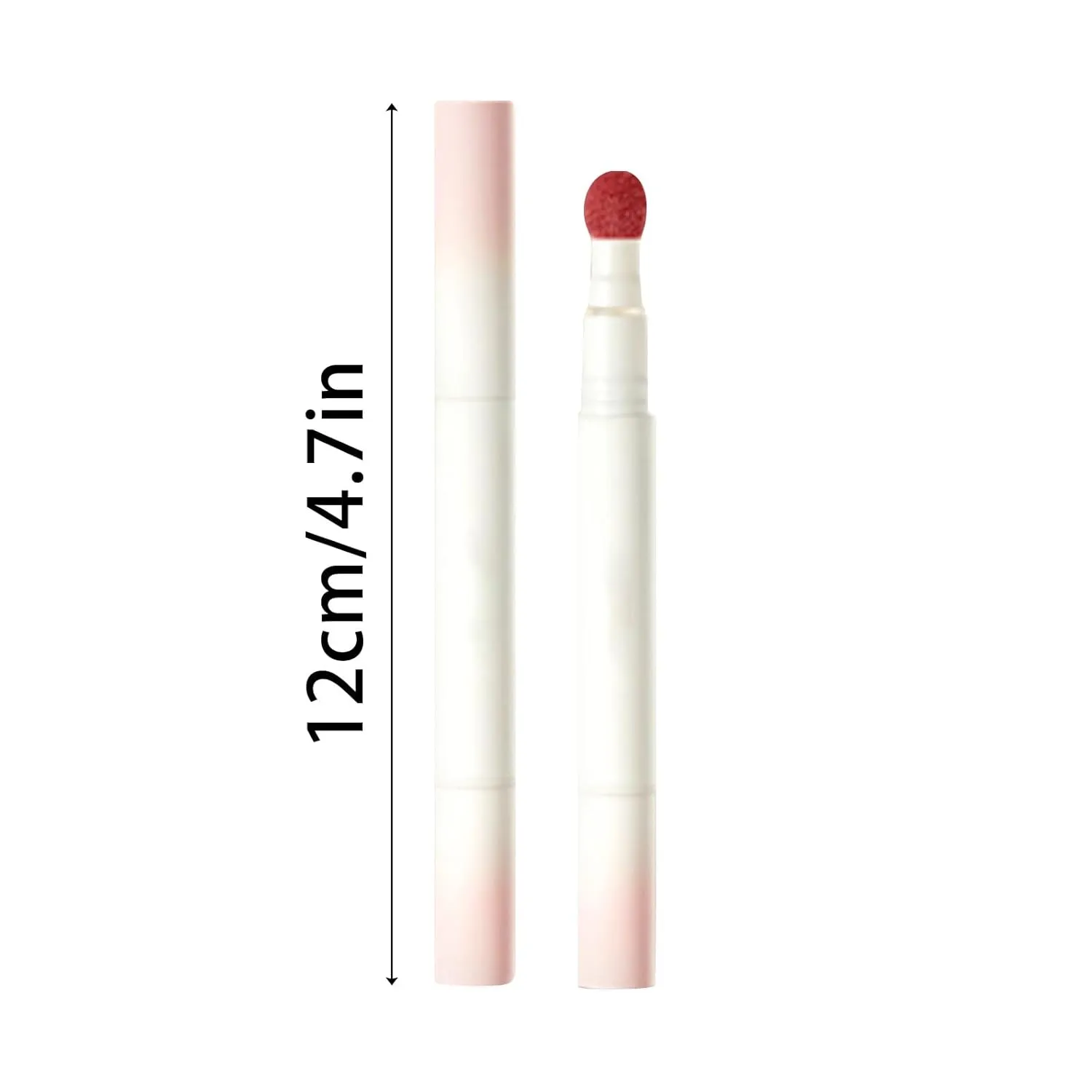 Matte Lip Glaze, Powder Cream Cushion Lip Cream, 20 Ml Matte Lip Glaze Brick Red Whitening Lipstick Makeup Lip Mud Lip Powder Cream Lipstick (Orange, Standard)