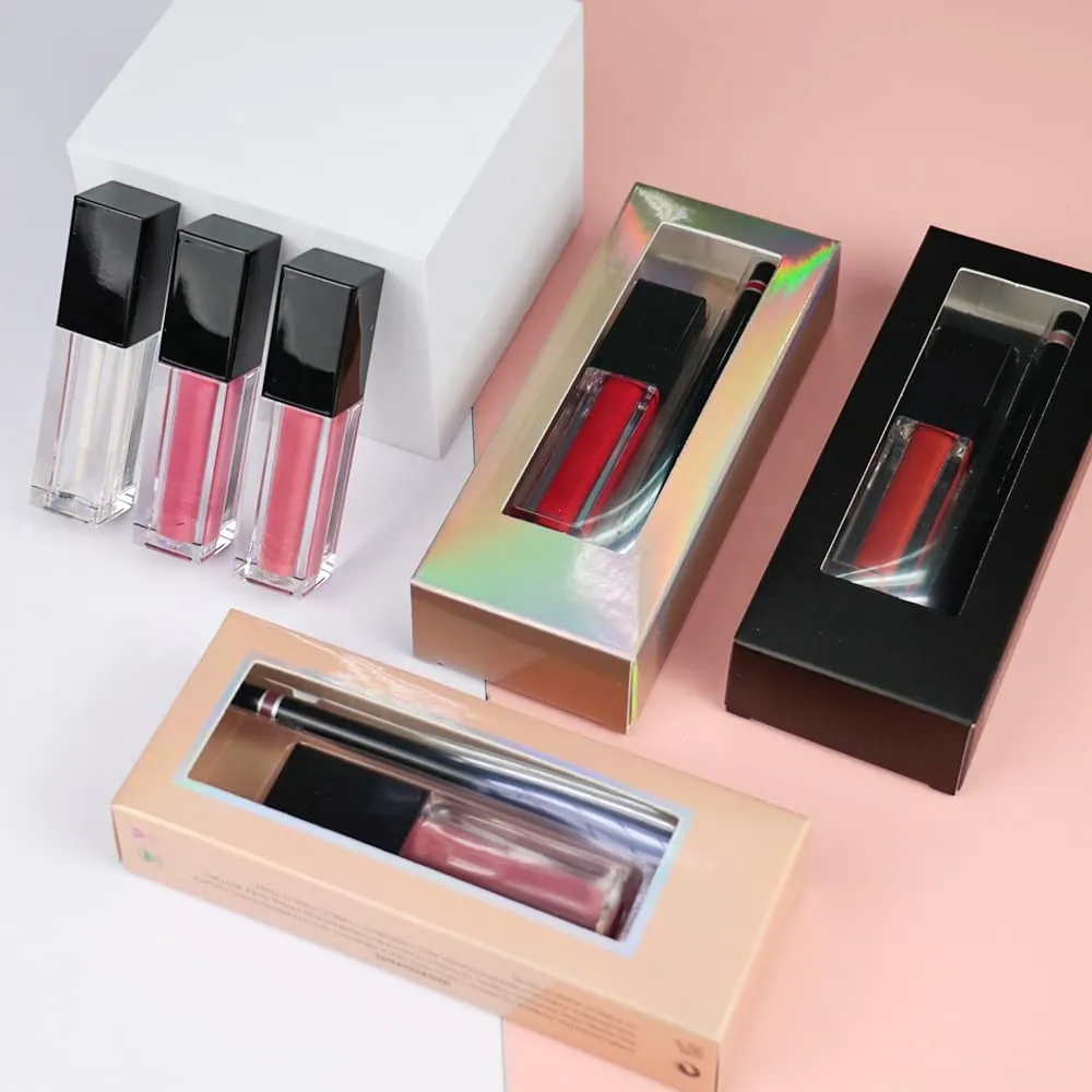 Matte Liquid Lipstick, 10 Colos Ladies Matte Liquid Lipstick Long Lasting Waterproof Velvet Lip Gloss Set Pigmented Lip Makeup Gift for Girls and Women (04#)